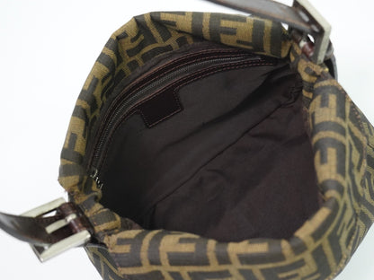 Fendi Vintage Zucca Zucca canvas, BROWN, CANVAS, Handbag