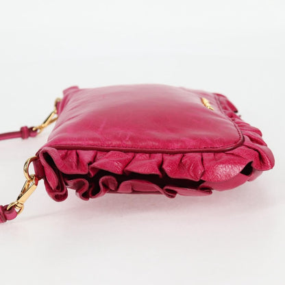 Miu Miu Shoulder Bag Leather, PINK, LEATHER, Shoulder bag