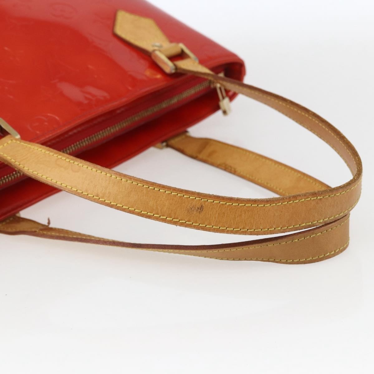 Louis Vuitton Houston Handbag Monogram Vernis, RED, PATENT_LEATHER, Handbag