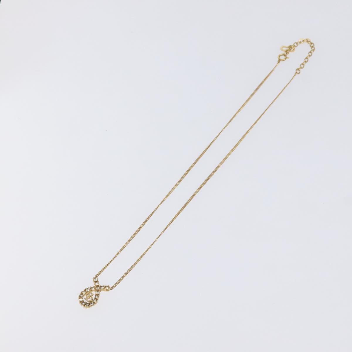 Christian Dior CD Pendant Necklace Gold-plated, GOLD, METAL, Necklace