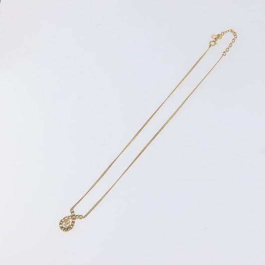 Christian Dior CD Pendant Necklace Gold-plated, GOLD, METAL, Necklace
