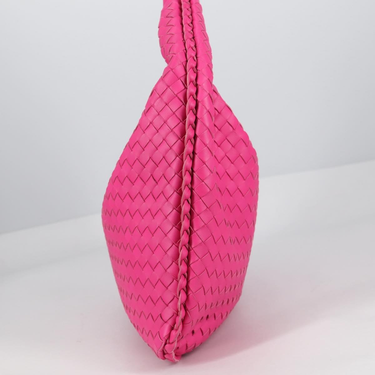 Bottega Veneta Veneta Hobo Intrecciato Nappa, PINK, LEATHER, Handbag