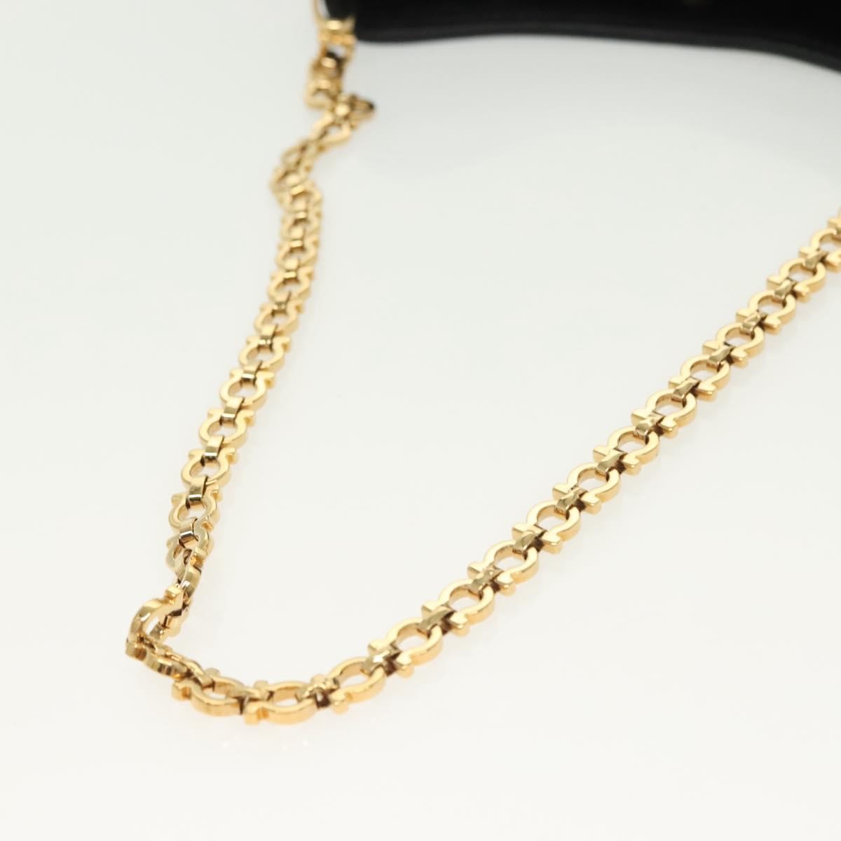 Salvatore Ferragamo Gancini Chain Shoulder bag Suede, BLACK, SUEDE, Shoulder bag