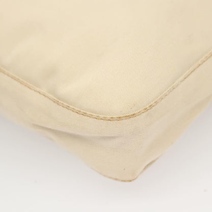 Fendi Vintage FF Buckle Shoulder Bag Canvas, WHITE, CANVAS, Shoulder bag