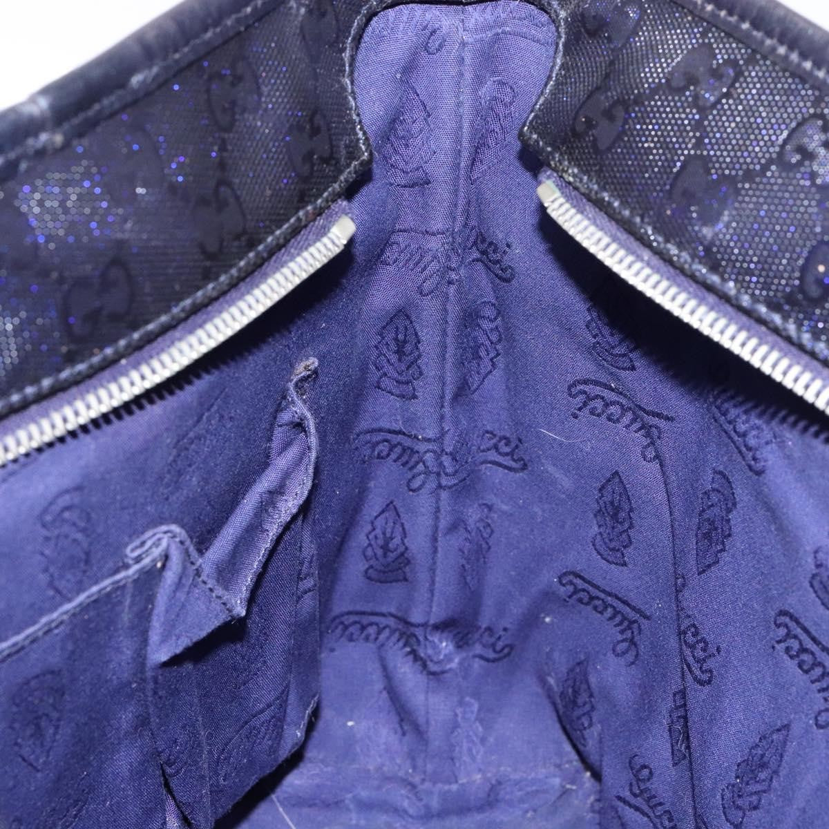 Gucci Plus Tote GG Imprime, NAVY, CANVAS, Tote bag