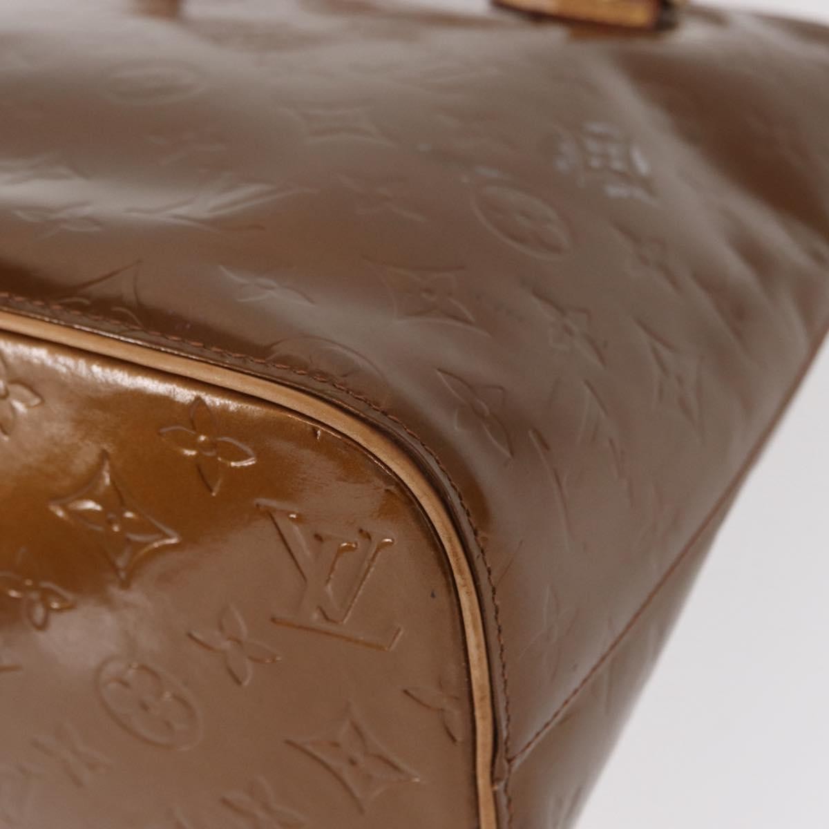 Louis Vuitton Houston Handbag Monogram Vernis, BROWN, PATENT_LEATHER, Handbag