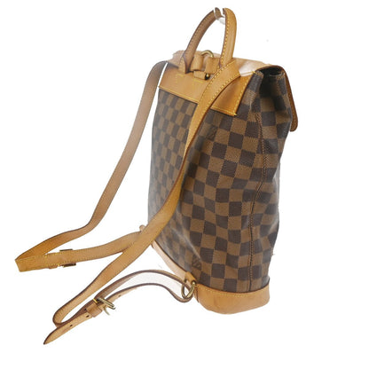 Louis Vuitton Arlequin Backpack Damier, BROWN, CANVAS, Backpack