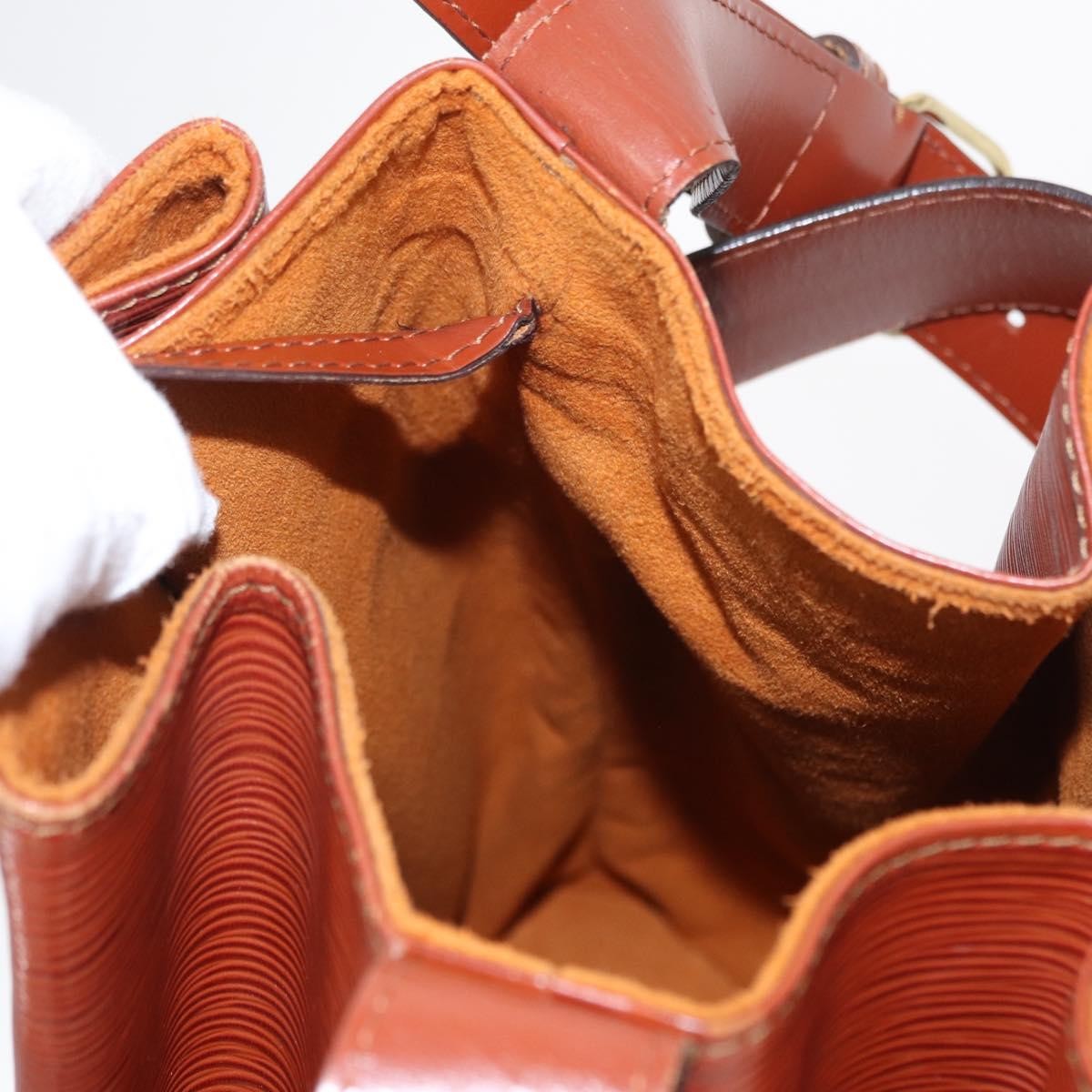 Louis Vuitton Vintage Sac d'Epaule Handbag Epi Leather, BROWN, LEATHER, Shoulder bag