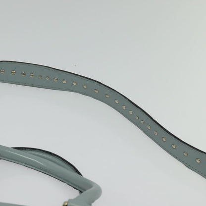 Valentino Garavani Demilune Flap Satchel Leather, BLUE, LEATHER, Handbag