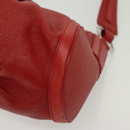 Bvlgari Chandra Top Handle Bag Leather, RED, LEATHER, Shoulder bag