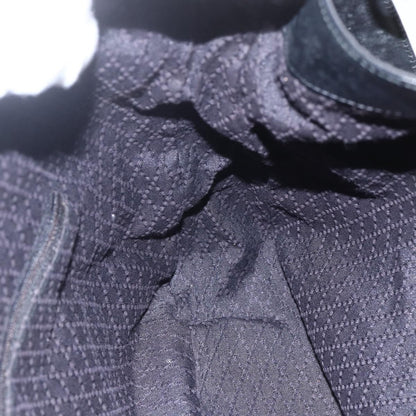 Gucci Vintage Bamboo Shoulder Bag Nylon, BLACK, NYLON, Tote bag