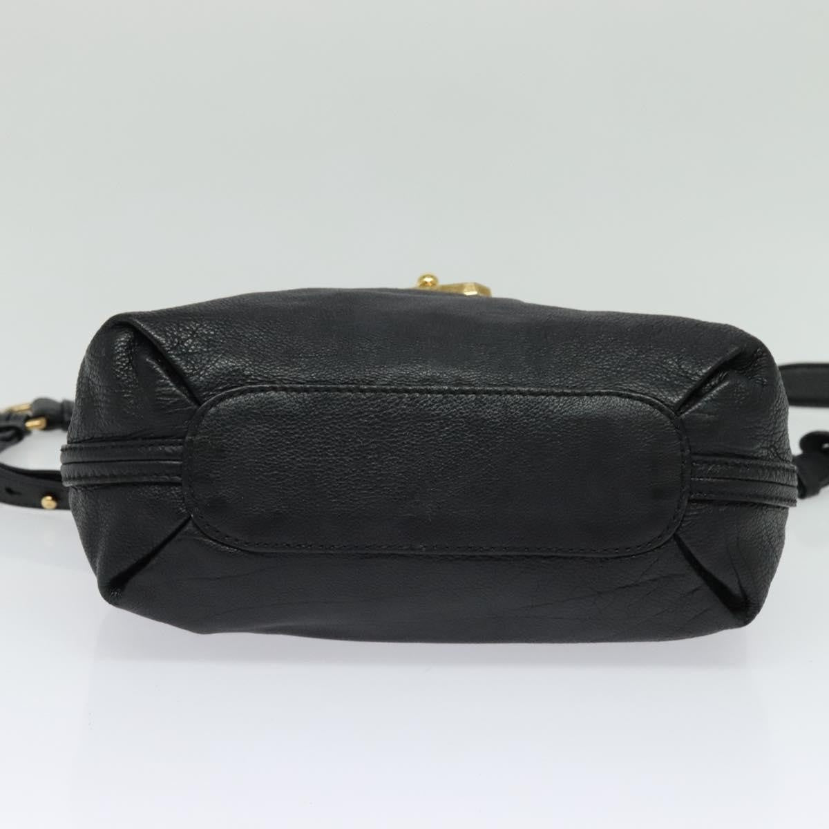 Chloe Elsie Satchel Leather, BLACK, LEATHER, Handbag