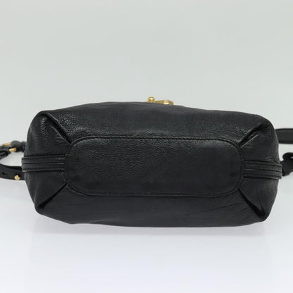 Chloe Elsie Satchel Leather, BLACK, LEATHER, Handbag