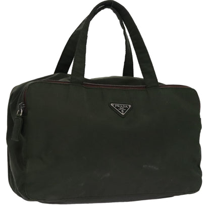 Prada Vintage Zip Handbag Tessuto, GREEN, NYLON, Handbag