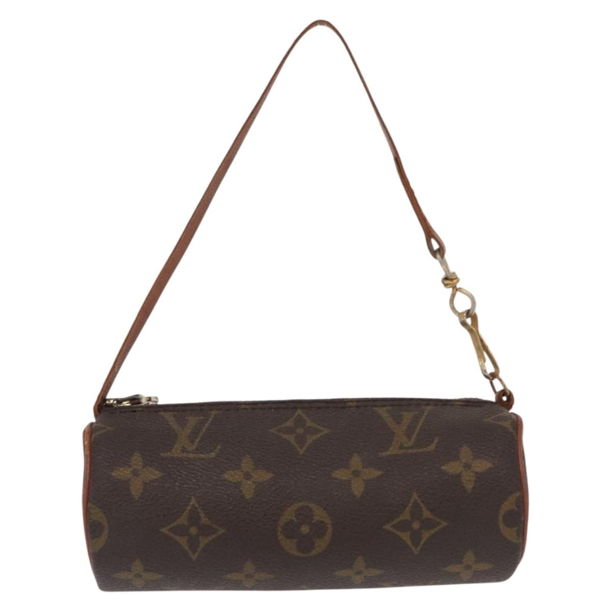 Louis Vuitton Papillon Pochette Monogram Canvas, BROWN, CANVAS, Clutche & pouche