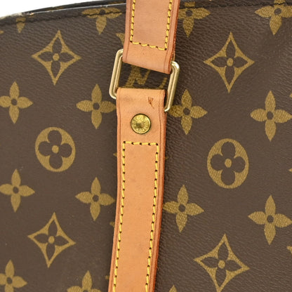 Louis Vuitton Babylone Handbag Monogram Canvas, BROWN, CANVAS, Tote bag