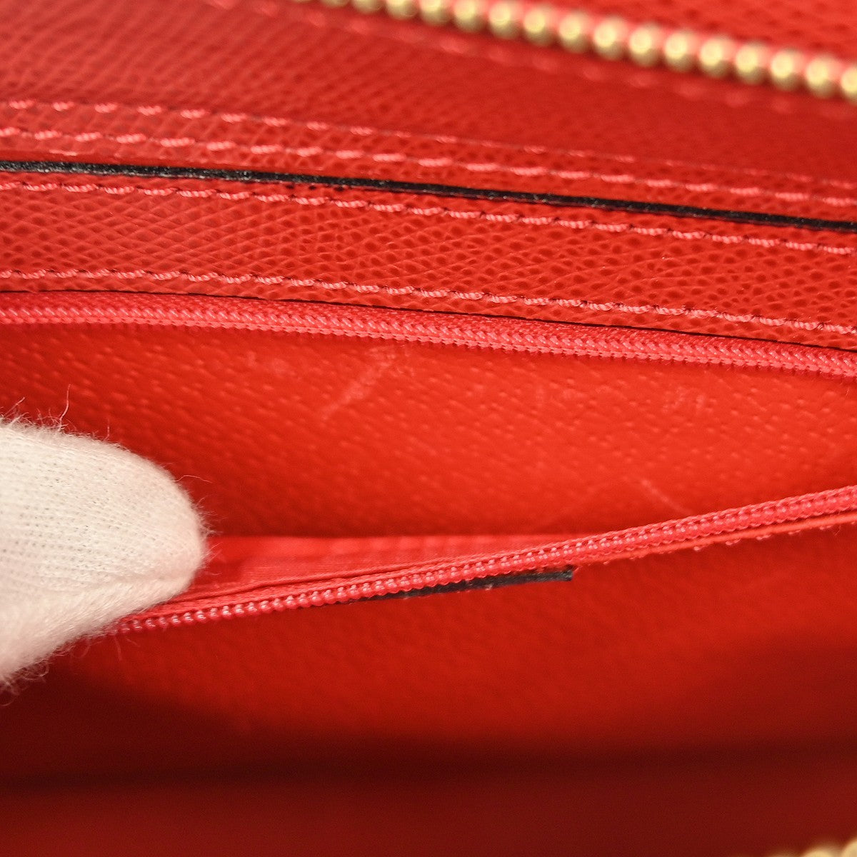 Celine Vintage turn lock shoulder bag Leather, RED, LEATHER, Tote bag