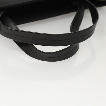 Salvatore Ferragamo Gancini handbag Leather, BLACK, LEATHER, Handbag