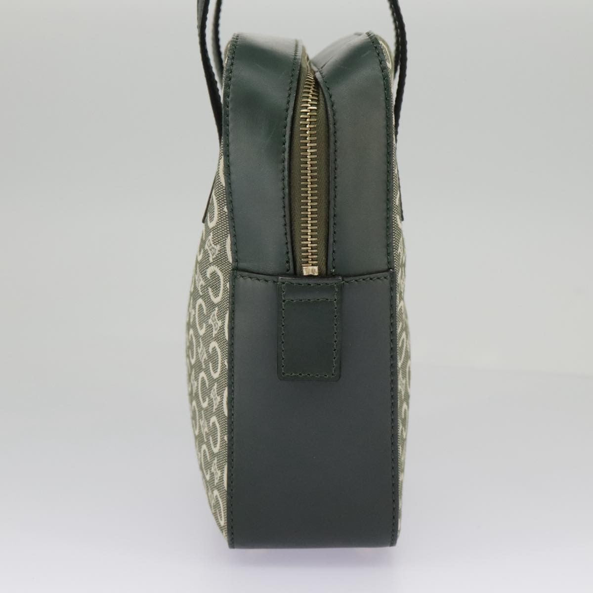 Celine C Macadam Handbag Canvas, Gray, Canvas, Handbag