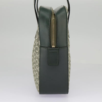 Celine C Macadam Handbag Canvas, Gray, Canvas, Handbag