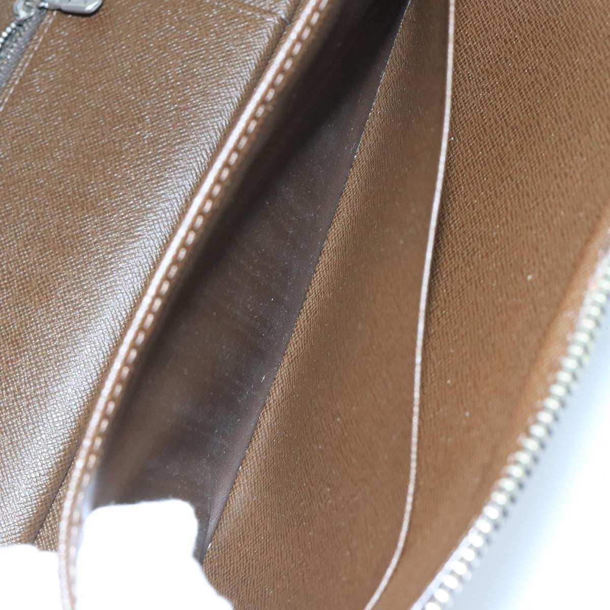 Louis Vuitton Atoll Organizer Wallet Taiga Leather, BROWN, LEATHER, Clutche & pouche