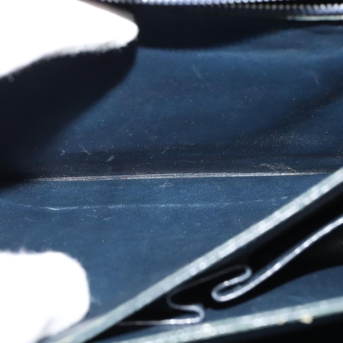 Celine Flap Shoulder Bag Leather, NAVY, LEATHER, Shoulder bag