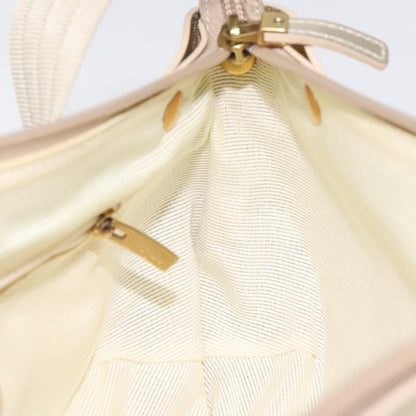 Salvatore Ferragamo Gancini Shoulder Bag Canvas, BEIGE, CANVAS, Shoulder bag