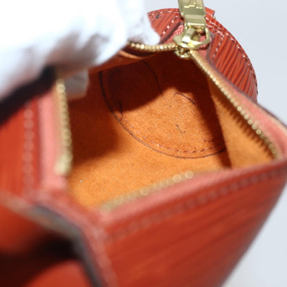 Louis Vuitton Soufflot Pochette Epi Leather, BROWN, LEATHER, Clutche & pouche