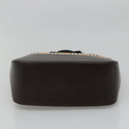 Burberry Nova Handbag Check Pattern, BEIGE, CANVAS, Handbag