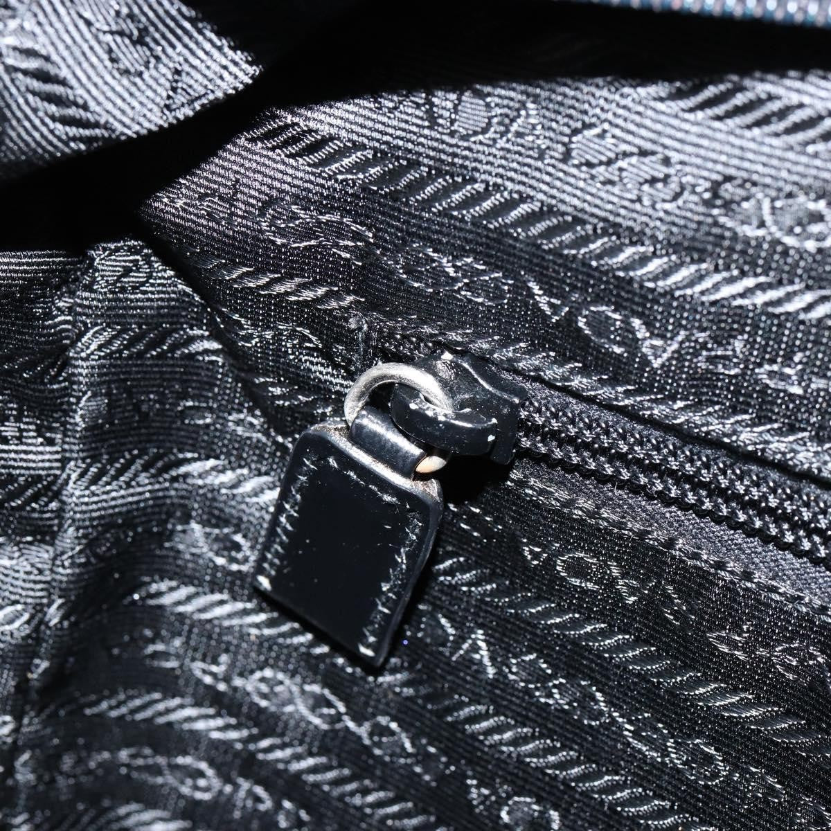 Prada Vintage Zip Handbag Tessuto, BLACK, NYLON, Handbag