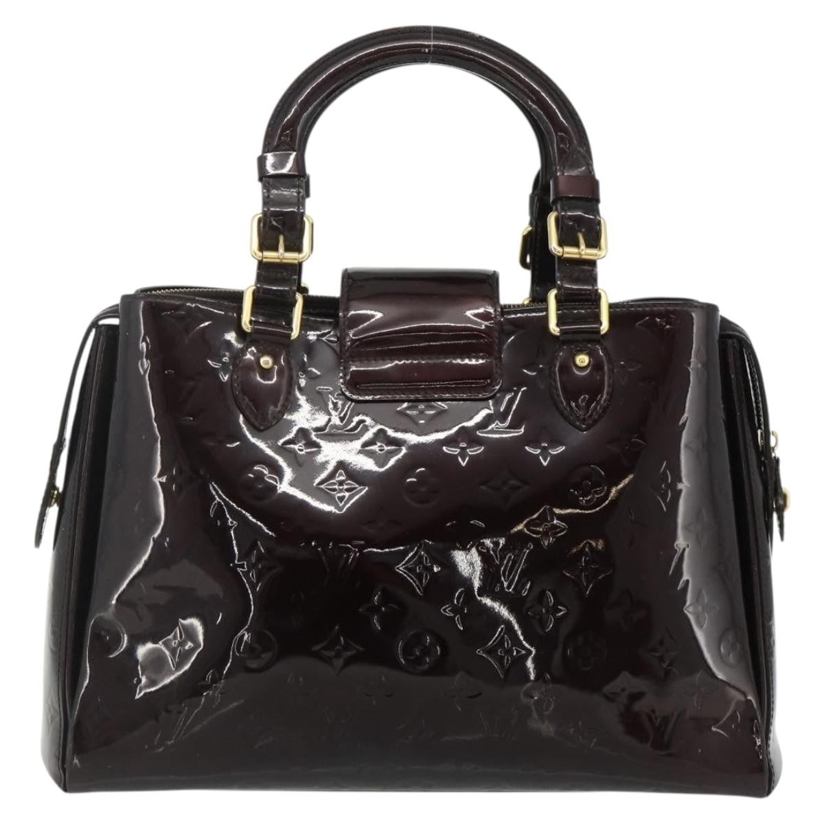 Louis Vuitton Melrose Avenue Handbag Monogram Vernis, Burgundy, Patent Leather, Handbag