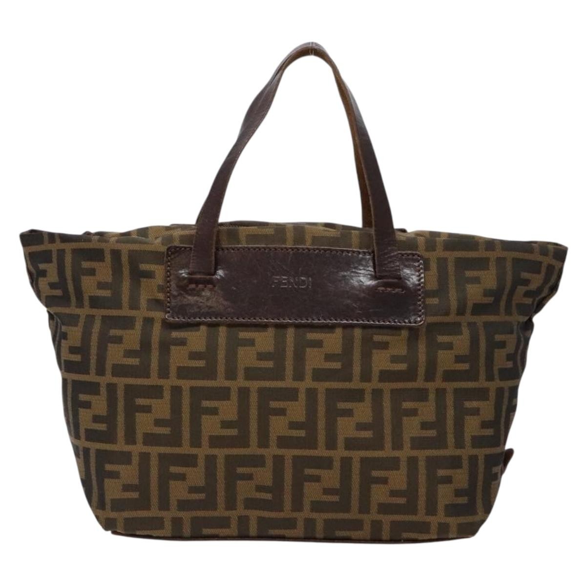 Fendi Vintage Zucca Zucca canvas, BROWN, CANVAS, Handbag