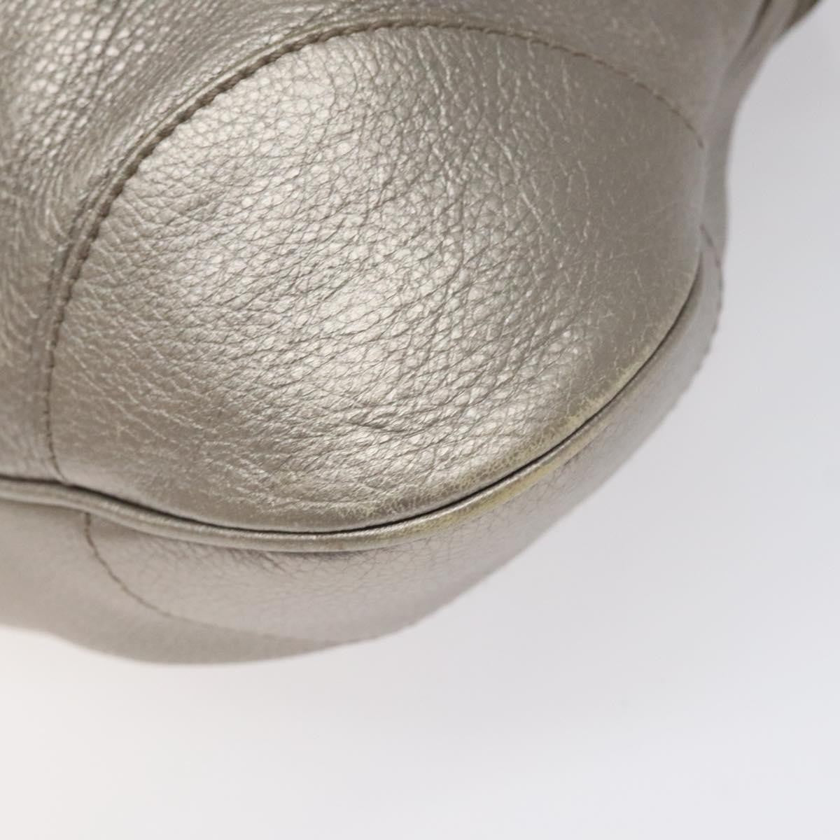 Salvatore Ferragamo Marisa Satchel Leather, SILVER, LEATHER, Shoulder bag