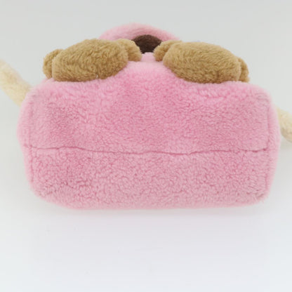 Gucci Flying Bear Handbag Wool, PINK, WOOL, Handbag