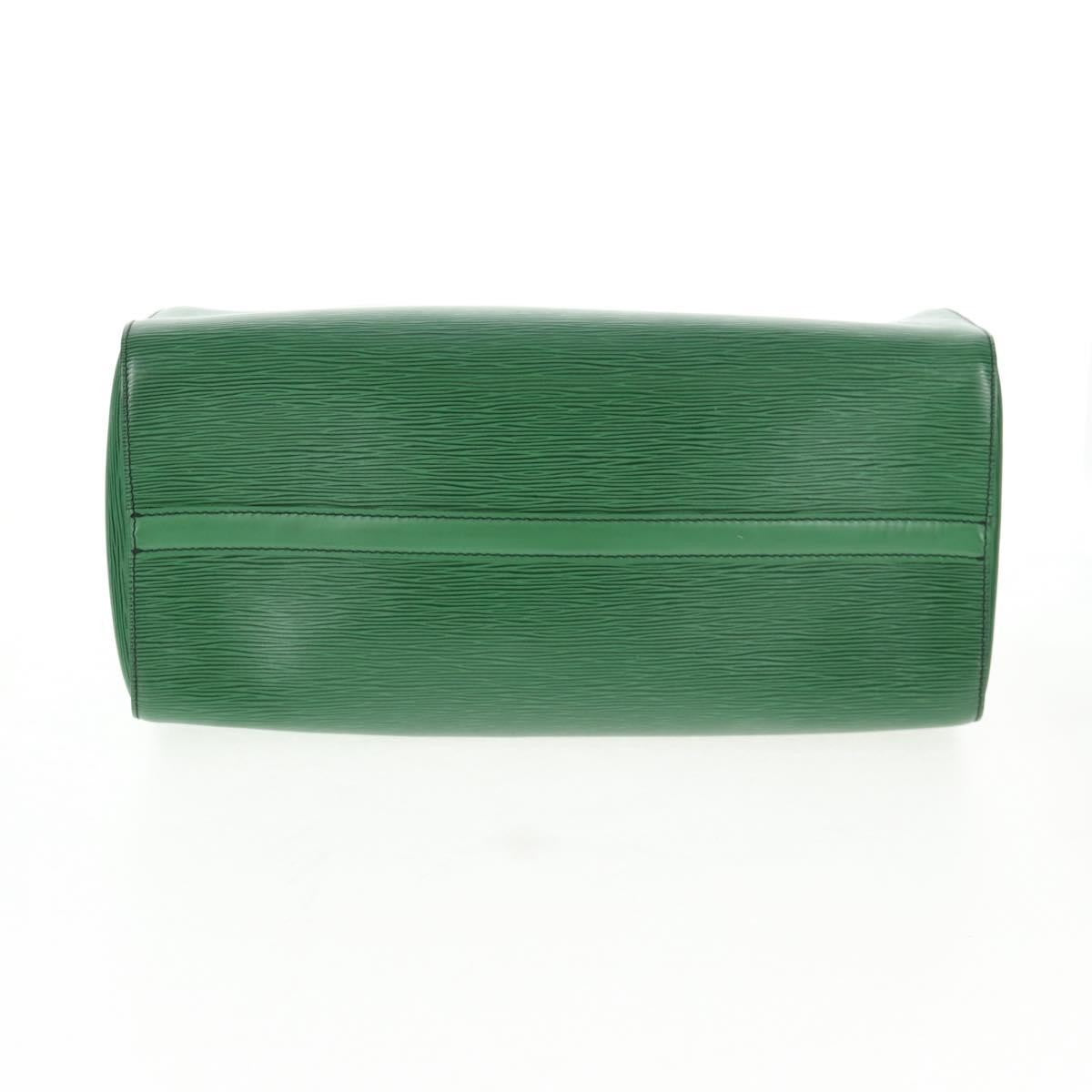 Louis Vuitton Speedy Handbag Epi Leather, GREEN, LEATHER, Handbag