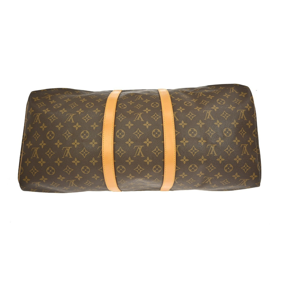 Louis Vuitton Keepall Bag Monogram Canvas, BROWN, CANVAS, Travel bag