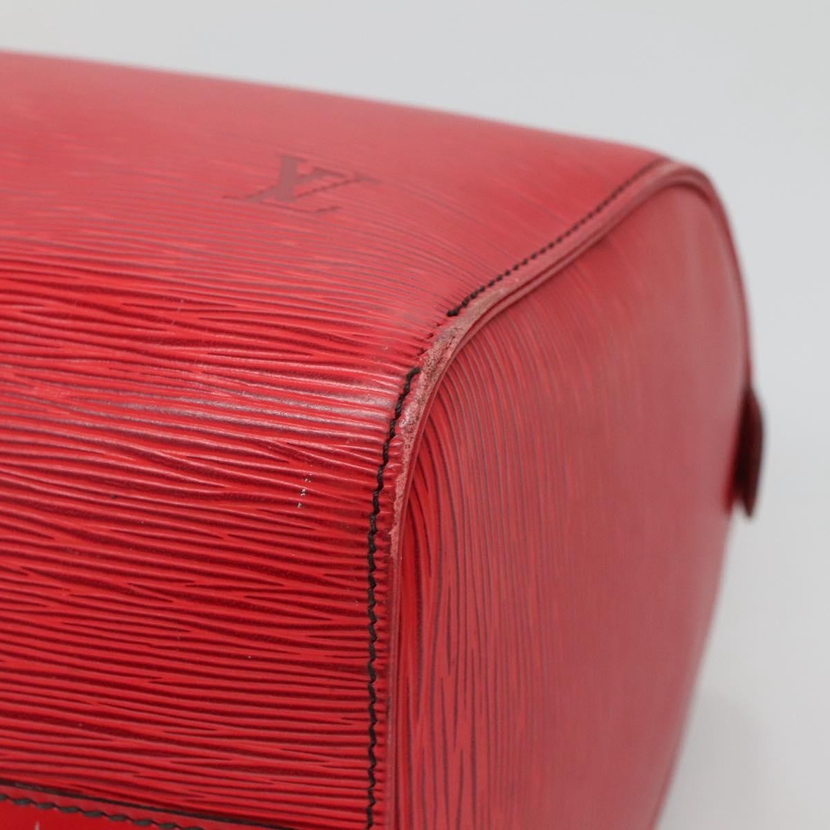 Louis Vuitton Speedy Handbag Epi Leather, RED, LEATHER, Handbag