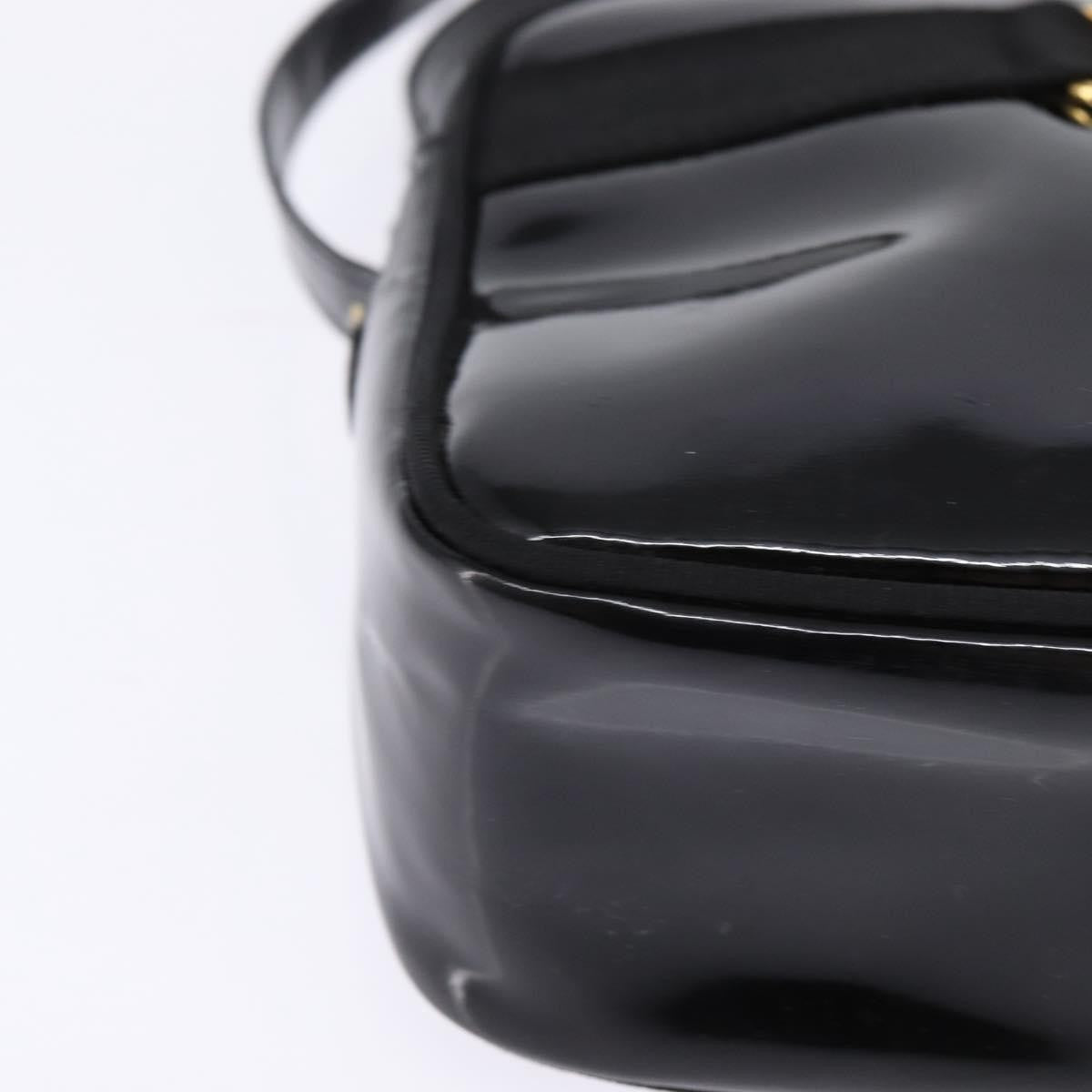 Salvatore Ferragamo Vara Bow camera Shoulder Bag Patent Leather, BLACK, PATENT_LEATHER, Shoulder bag