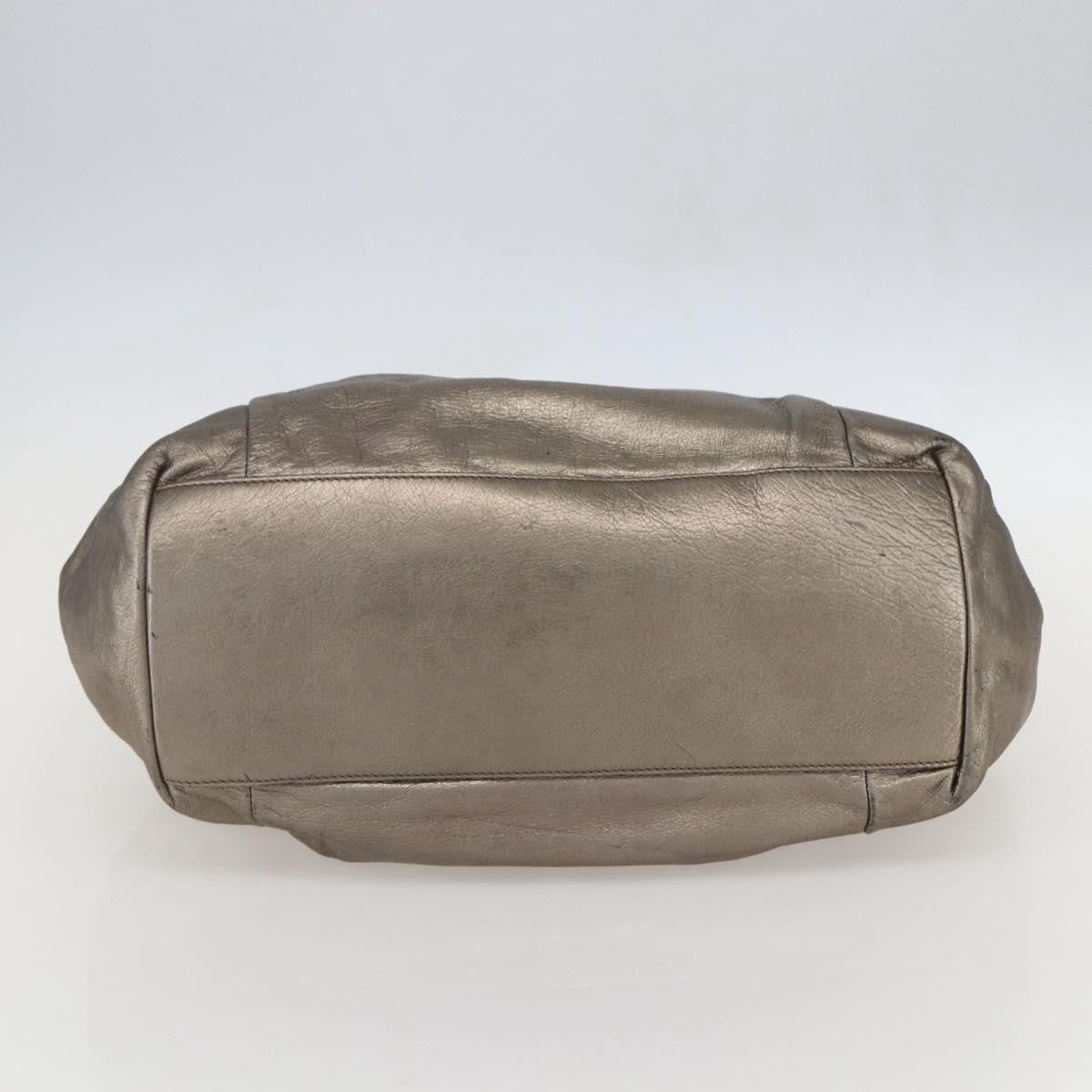 Salvatore Ferragamo Vala Handbag Leather, GOLD, LEATHER, Handbag