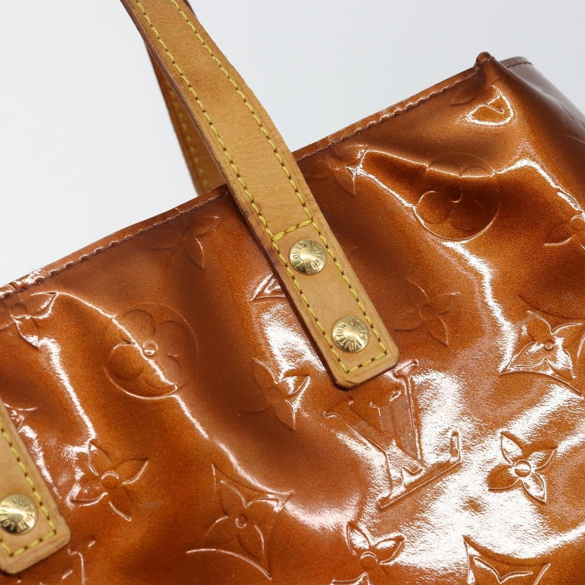 Louis Vuitton Reade Handbag Monogram Vernis, BROWN, PATENT_LEATHER, Handbag