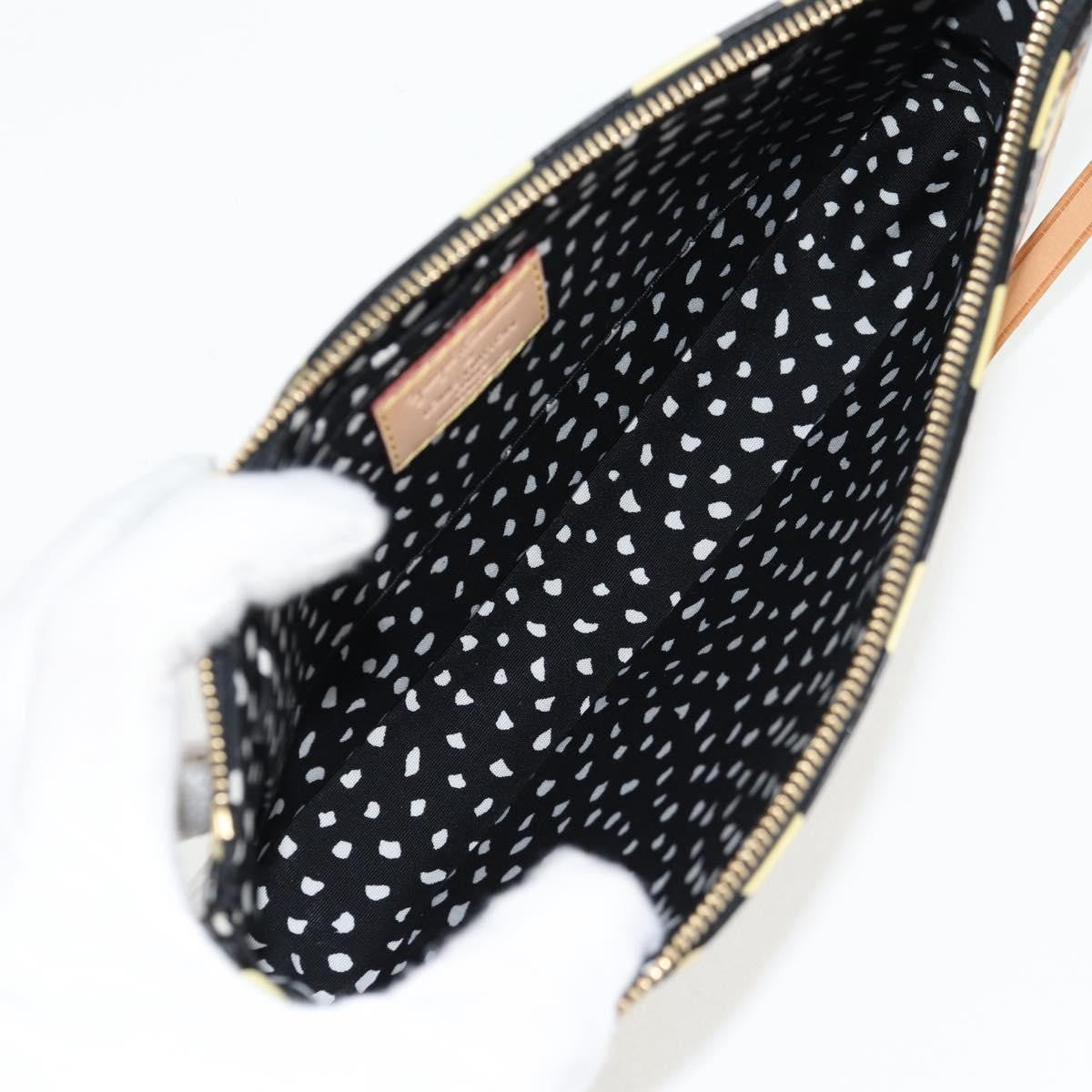 Louis Vuitton Pochette Accessoires Yayoi Kusama Painted Dots Monogram vernis, BLACK, PATENT_LEATHER, Clutche & pouche