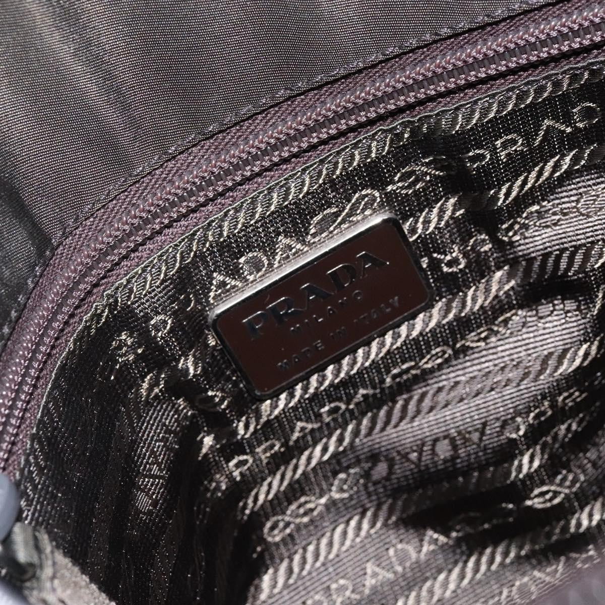 Prada Bowling Shoulder Bag Tessuto, KHAKI, NYLON, Shoulder bag