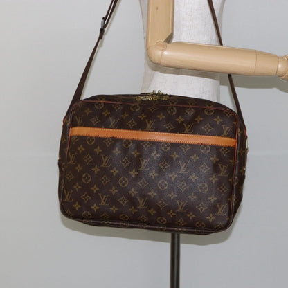 Louis Vuitton Reporter Bag Monogram Canvas, BROWN, CANVAS, Shoulder bag