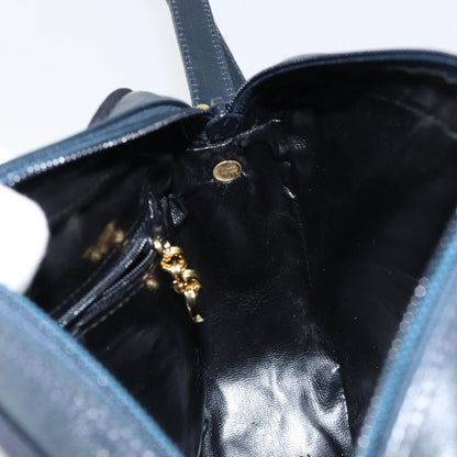 Salvatore Ferragamo Vala Shoulder Bag Leather, NAVY, LEATHER, Shoulder bag