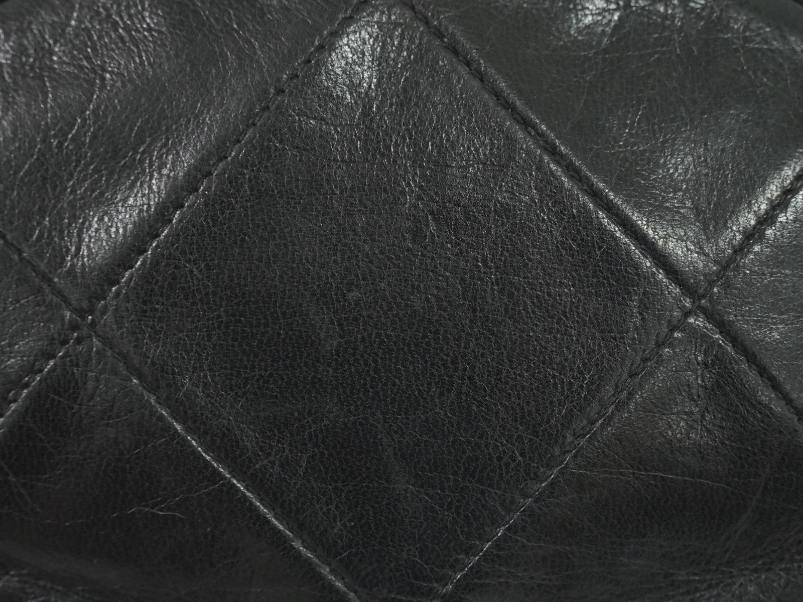 Chanel Vintage Diamond CC Tassel Clutch Quilted Lambskin, BLACK, LEATHER, Clutche & pouche
