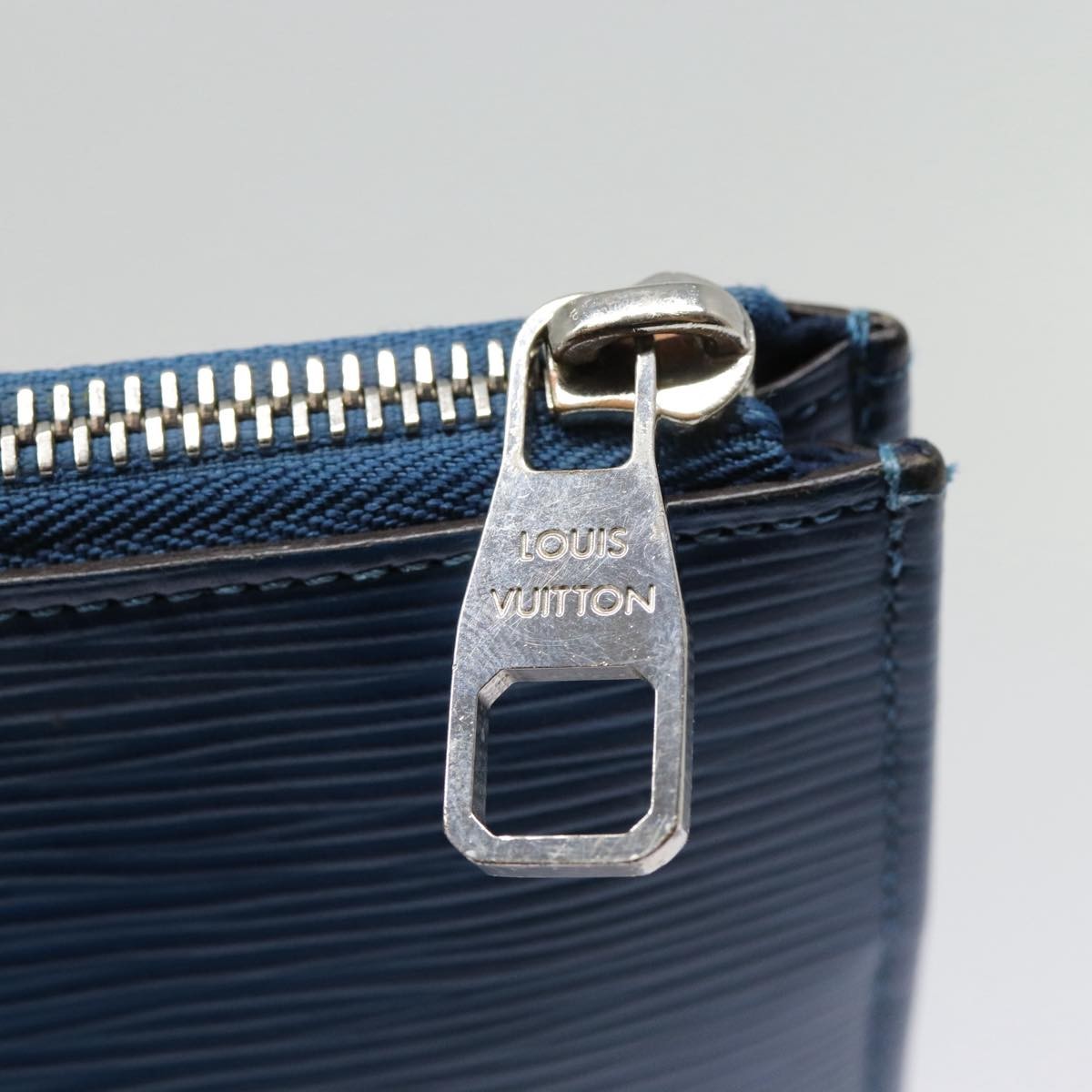Louis Vuitton Pochette Jour Epi Leather, BLUE, LEATHER, Clutche & pouche