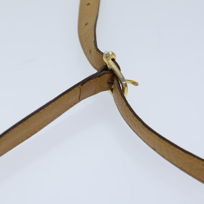 Celine Macadam Shoulder Bag Leather, BEIGE, CANVAS, Shoulder bag