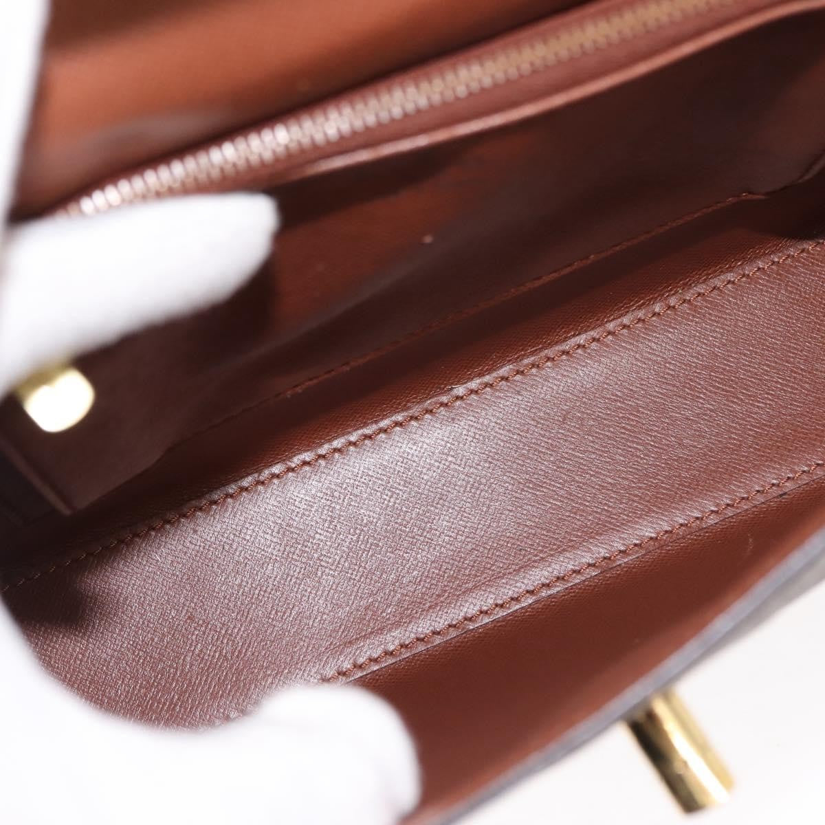 Louis Vuitton Malesherbes Handbag Monogram Canvas, BROWN, CANVAS, Handbag