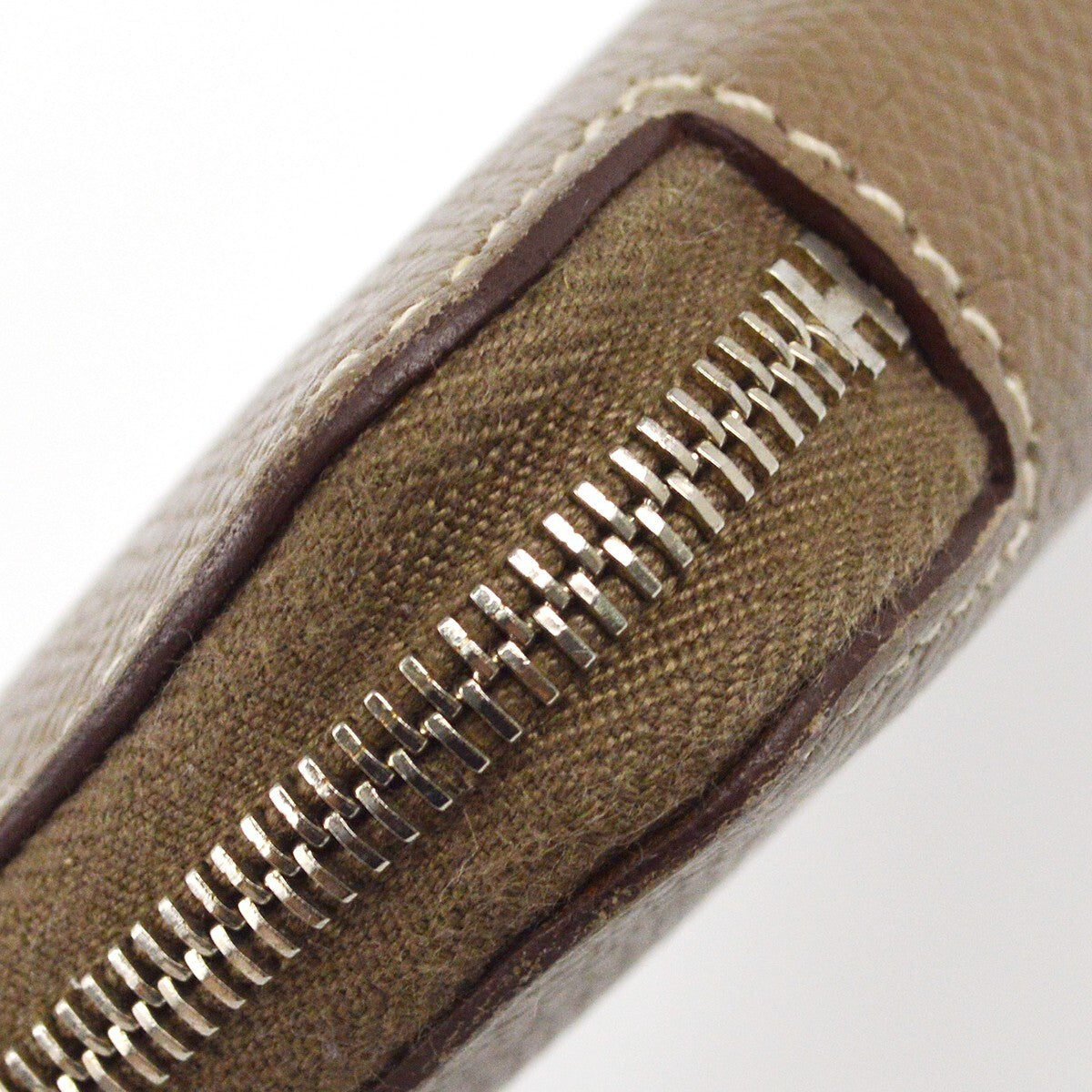 Hermes Azap Zip Around Wallet Epsom, GRAY, LEATHER, Wallets