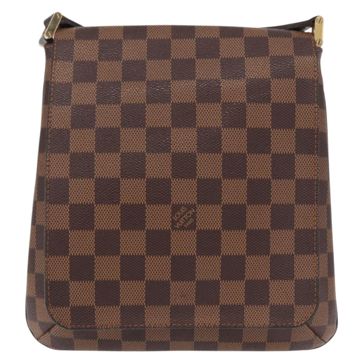 Louis Vuitton Musette Salsa Handbag Damier Canvas, BROWN, CANVAS, Shoulder bag